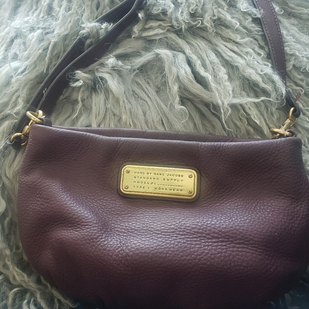 Marc by Marc Jacob's burgundy leather crossbody